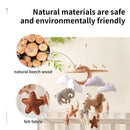 Mobile Baby Windspiele, Tierchen Waldtiere Bettglocke aus Filz Babybett Bettglocke Anhänger Mobile Babyzimmer Deko Neugeborenen Geschenk für Baby Jungen und Mädchen