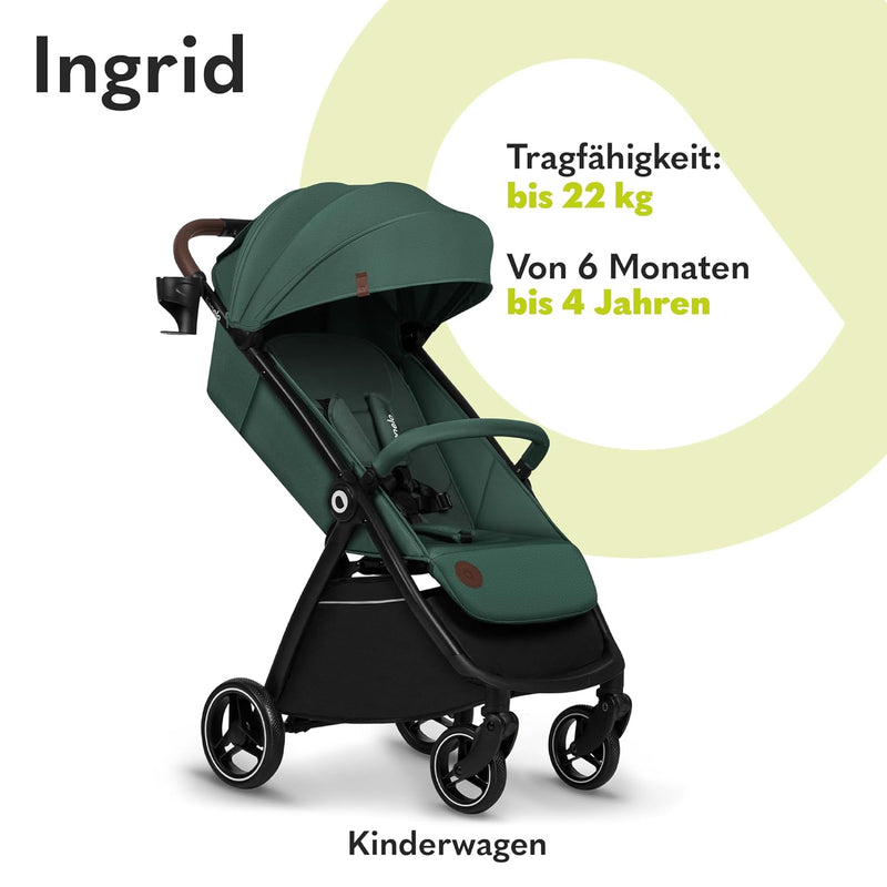 LIONELO INGRID Kinderwagen bis 22 kg von 6 Monaten bis 4 Jahren Große