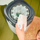 Tommee Tippee Twist & Click Advanced Windeleimer, mit 12-er Pack Nachfüllkassetten mit einer mehrschichtigen, antibakteriellen Folie gefüllt, Weiß (Verpackung kann variieren)