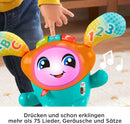 Fisher-Price, - DJ Hüpfi, DEUTSCHE Version, interaktives Lern-Spielzeug zum Tanzen, Bewegen und Hüpfen, mit Musik und Federung