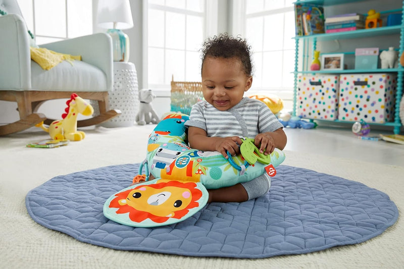 Fisher-Price GWY91 - Musikspielkissen mit Vibration für Neugeborene zum Spielen in der Bauchlage, Babyspielzeug ab der Geburt