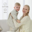 Mosebears Baby Schlafsack mit Beinen 2.5 Tog Warm gefüttert winter kinder schlafsack abnehmbaren Ärmeln Junge Mädchen Unisex Schlafanzug (3-4 Jahre(baby height 95-105cm))