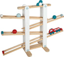 small foot Kugelbahn aus Holz, XL-Motorikspielzeug mit 3 Kugeln und Feuerwehrfahrzeug, für Kinder ab 18 Monaten, 12549