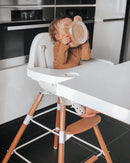 Childwood CHEVOCHNW Evolu 2 Stuhl, 2 in 1 Ring, natur weiß