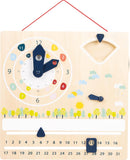 small foot Lernuhr mit Kalender „Educate“, Lernen von Uhrzeit, Wetter und Wochentagen, für Kinder ab 5 Jahren, 11625