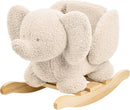 Nattou Schaukeltier aus weichem Teddy-Stoff, Schaukeltier Elefant, Inkl. Sicherheitsgurt, Fröhliches Hin- und Herschaukeln, Ca. 60 cm, Lapidou, Pol...