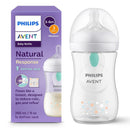 Philips AVENT Babyflaschen Natural Response – Babyflaschen mit AirFree Ventil, 260 ml, BPA-frei, für Neugeborene ab 1 Monat, Bärenmotiv (Modell SCY...
