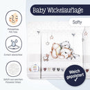 Julius Zöllner Wickelauflage Softy 85x75 cm - Wickelunterlage - wasserdicht und abwischbar - Made in Germany – Oeko-Tex Standard 100 – Schmusebär