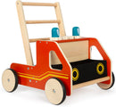 small foot Lauflernwagen Feuerwehr aus Holz, Moderne Lauflernhilfe für Feuerwehrfans, für Kinder ab 12 Monaten, 12540