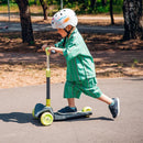 LIONELO Timmy Balance-Roller für Kinder von 3 Jahren bis zu 50 kg, Dreirädriger Kinderroller mit Höhenverstellung, Rutschfester Plattform, Bremse, Rädern und LED-Plattform