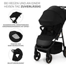 Kinderkraft TRIG 3 Kinderwagen, Kinderbuggy, Liegewagen, Sportwagen, Buggy, Zusammenklappen, Breite und tiefe Sitz, mit Liegeposition, 4 Rad Dämpfung, Große Dach, 5-Punkt-Gurt