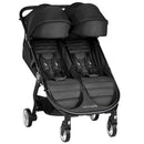 Baby Jogger City Tour 2 Double Geschwisterwagen Zwillingswagen für Reisen | leichter, zusammenklappbarer und tragbarer Zwillingsbuggy | Pitch Black (Schwarz)