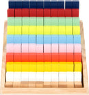 small foot Rechenstäbchen XL-Lernbox "Educate", aus Holz, farbenfroh, schulen das Zahlenverständnis, ab 4 Jahren, 12214