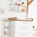 roba Wandregal 'Finn' passend zur Wickelkommode 'Finn', Hängeregal für Kinderzimmer, weiß, Holz
