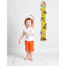 Dida - Wandmesslatte für Kinder aus Holz mit kleinen Tieren, Wachstumsdiagramm bis 150 cm, Höhenmesser für Kinder Ideal für das Kinderzimmer