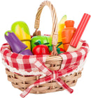 small foot Schneide-Obst und Gemüse aus Holz mit Klettverschluss, Kaufmannsladen Zubehör, für Kinder ab 3 Jahren, 11281