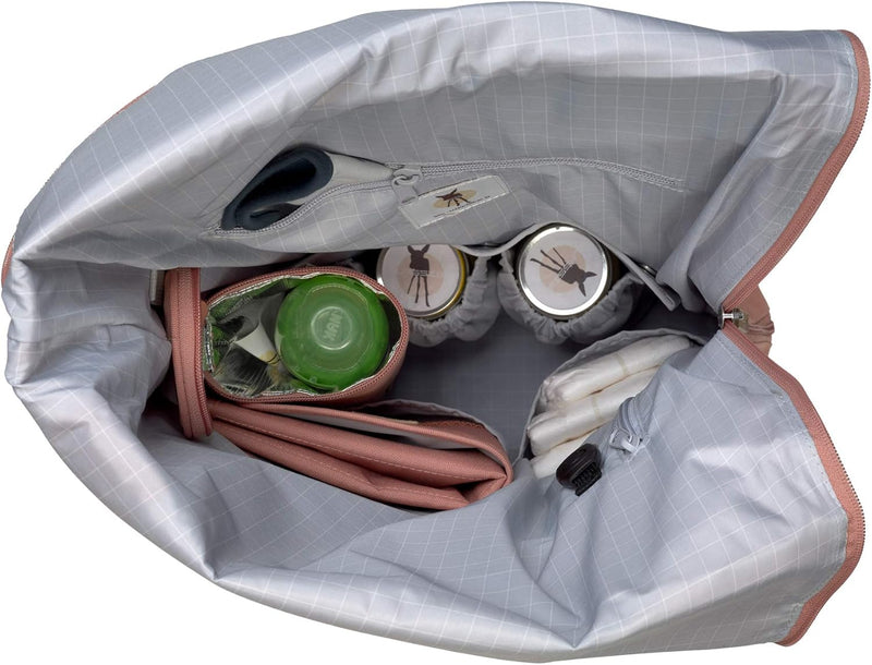 LÄSSIG Wickeltasche, Wickelunterlage, Kinderwagenbefestigung