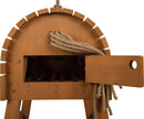 small Foot Holzpferd braun aus Holz, witterungsbeständig, mit Stauraum, inkl. Halfter, Voltigierpferd mit Mähne und Schweif zum Reiten für draußen, 12666