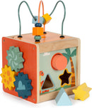 small foot Motorikwürfel „Dino“, Activity-Würfel aus FSC 100%-zertifiziertem Holz, für Kinder ab 12 Monaten, 12618