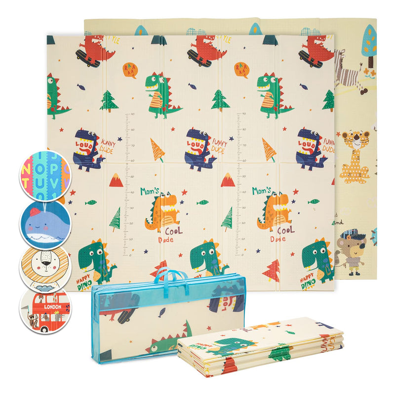 Babify Spielmatte Baby, Krabbelmatte Weich & Faltbar, BPA-Freie Spielmatte Baby, Faltbare Spielmatte für Baby, Schaumstoff Kinder-Spielmatte, Rutschfeste Krabbelmatte Baby, Krabbeldecke Abwaschbar