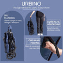 Chicco Urbino Kinderwagen Ab Geburt bis 4 Jahren (max. Belastbarkeit 25 kg), Praktisch und leicht, Zusammenklappbarer Buggy,Einhandverschluß, Verstellbare Rückenlehne und Fußstütze, Verdeck, Blau