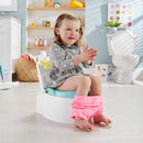 Fisher-Price Meeresrausch Töpfchen, Baby Toilette, mit Geräuschen und Lichtern, abnehmbarer Toilettenaufsatz