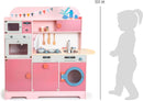 small foot Kinderküche "Mädchentraum" aus Holz, Multifunktionsküche in Rosatönen, mit viel Zubehör, ab 3 Jahren, 11465