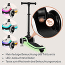 LIONELO MEY Kinder-Balance-Roller ab 3 Jahren bis 50 kg, dreirädriger Kinder-Roller mit Höhenverstellung, rutschfestes beleuchtetes Trittbrett und ...