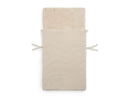 Jollein Fußsack Basic Knit Nougat - Für Babyschale Kinderautositz Gruppe 0+ und Kinderwagen - Für 3-Punkt- und 5-Punkt-Gurt - Strickmuster und Fleece Futter - Beige