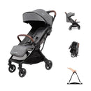 Maxi-Cosi Eva3 Kinderwagen, 0–4 Jahre, 0–22 kg, Baby Kinderwagen, Leicht und kompakt, Flache Liegeposition, 3 Liegepositionen, Automatisch mit 1 Hand klappbar, Tragegurt, Select Grey
