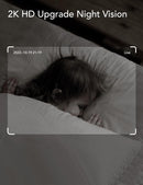 nooie Babyphone Kamera, Babyphone mit Kamera und SD Karte, WLAN Kamera Indoor mit APP und 2K HD Nachtsicht Gegensprechfunktion Kompatibel mit Alexa...