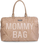 CHILDHOME Mommy Bag, Wickeltasche, Mutterschaft, Reisetasche, große Kapazität, Wickelunterlage, verstellbarer Schultergurt, Thermotasche, Kofferdurchlass