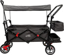 small foot Foldable Handcart w/removable roof, rain cover, parking brakes, adjustable handle, load limit 80 kg, 12729