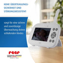 reer BabyCam XL Move | Digitales Video-Babyphone | abhörsichere FHSS-Technologie | 4,3" TFT-Bildschirm | 300m Reichweite | schwenk- & neigbare Kame...