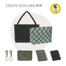 LÄSSIG Baby Wickeltasche Shopper mit Kinderwagenbefestigung - Schwarz