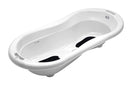Rotho Babydesign TOP Xtra Badestation - wasserdicht - gross - Babybadestation - Babybadewanne - Babywanne mit Gestell - Babypflegeset - weiss