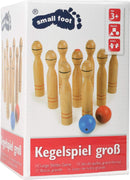 small foot Kegelspiel aus Holz, Kegel ca. 16 cm hoch, Kinder Indoor-und Outdoor-Spiel, ab 3 Jahren, 1052