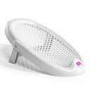 OKBABY Jelly Baby-Badehilfe - Rutschfeste Unterseite, anatomischer Sitz aus weichem, perforiertem Gummi - faltbar zur einfachen Aufbewahrung, für Badewannen - für Neugeborene 0-8 Monaten (8kg) - Weiss
