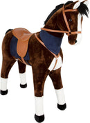 Small Foot 11179 Standing Horse w/sound, brown, w/removable saddle and handkerchief, w/sound effects, for ages 5+ years