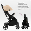 MoMi Kinderbuggy PAOLA mit automatischem Faltsystem, bis 22 kg Körpergewicht, 5-Punkt-Sicherheitsgurt, Einkaufskorb bis 2 kg, alle 4 Räder mit Stoß...