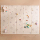 Nuby – Gepolsterte, faltbare und wendbare Spielmatte für Babys – Leichte und weiche Bodenmatte zum Spielen – Kinderteppich mit Sternen- und Himmelsmotiv – Gepolsterter Boden für Babys – 150 x 200 cm