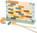 small Foot Wackelmauer „Safari“ aus FSC® 100%-zertifiziertem Holz, Gesellschaftsspiel mit Zwei Holzhämmern, für Kinder ab 4 Jahren, 12741