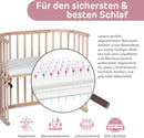babybay Original Beistellbett aus massivem Buchenholz / kompakt & verwandelbar / Kinderbett Höhe stufenlos verstellbar & umweltfreundlich / mitwach...
