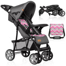 LIONELO Emma Plus Kinderwagen bis zu 15 kg, Kindersportwagen, leicht modern klein Buggy mit Liegeposition, zusammenklappbar, große Räder, großer Korb