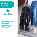Chicco OHlalà Twin Geschwisterwagen von Geburt bis 15 kg, Kinderwagen für Zwillinge und Geschwister