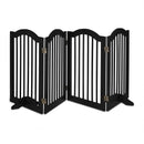 Relaxdays Absperrgitter, freistehendes Schutzgitter, H x B: 70 x 205,5 cm, 2 Füße, Hunde, Katzengitter klappbar, schwarz