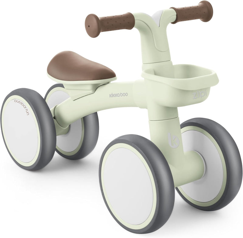 KikkaBoo ZIPI Fahrrad Ohne Pedale, Laufrad mit Korb, Einstellbar, Kind