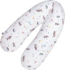 Julius Zöllner Jersey Stillkissen ca. 190 cm | Füllung 42 Liter EPS-Mikroperlen | Made in Germany | Bezug aus 100% Baumwoll-Jersey | OEKO-TEX® STANDARD 100 | Crazy Animals