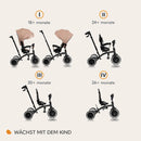 LIONELO Tris Plus Multifunktionales Laufrad Dreirad von 9 Monaten bis 5 Jahren bis zu 25 kg, Kinderwagen, Große PU-Räder Drehbarer Sitz 360 ° Verstellbare Rückenlehne Montage ohne Werkzeug