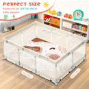 decalsweet Spielmatte 150×180cm mit Rutschfest, Extra Dicke 2cm Weiche Krabbelmatte, Faltbar Krabbeldecke Krabbelteppich für Indoor Outoor Zaun (Boho-Blätter)